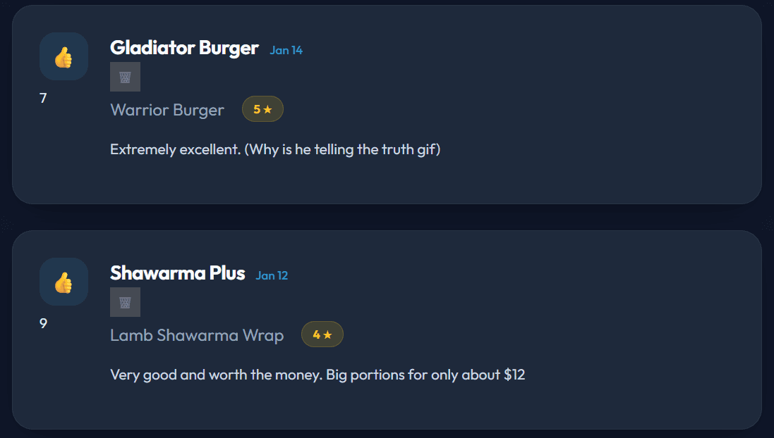 Waterloo Food Ratings screenshot